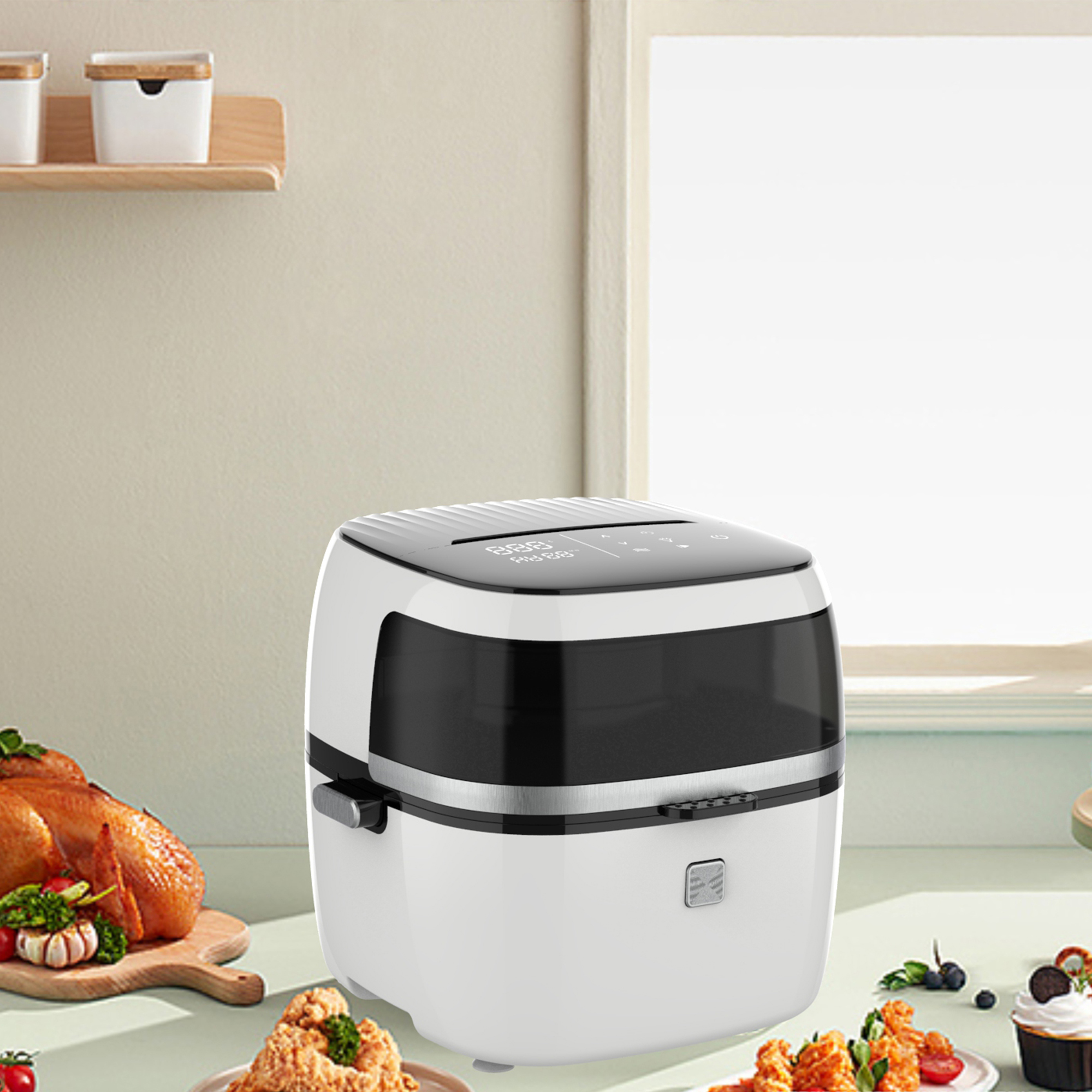 2024 górny panel dotykowy Regulowana temperatura elektryczna maszyna do gotowania powietrza Fryer YYZG-650A